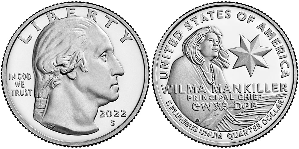 2022 BU & Proof American Women Quarters Wilma Mankiller