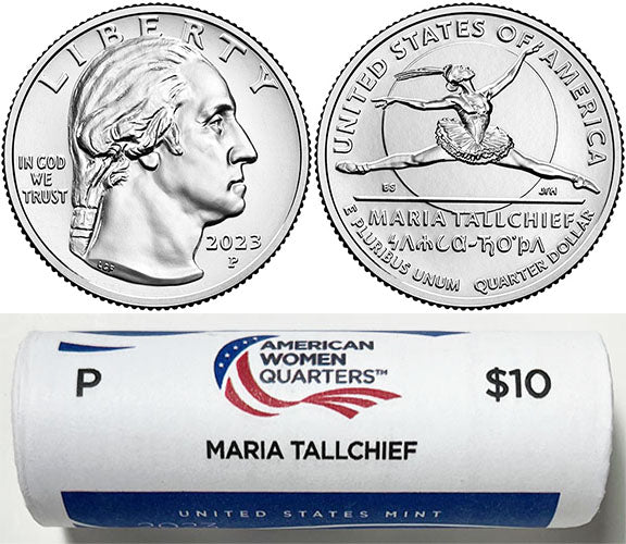 2022 - 25 P Mint American Women Quarter United States Mint Wrapped Rolls