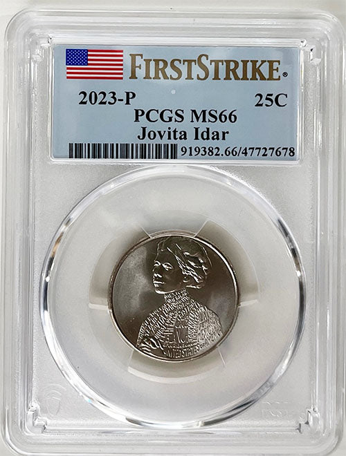 2023 PCGS Certified American Women Quarter Jovita Idar First Strike Label