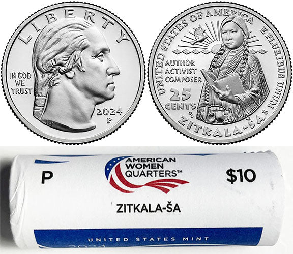 2022 - 25 P Mint American Women Quarter United States Mint Wrapped Rolls