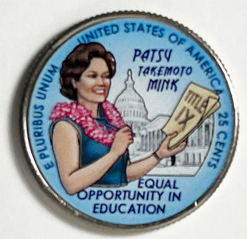 2024 Colorize, Gold Plated, Birth Year Sets, and Christmas Ornament American Women Quarter Hon. Patsy Takemoto Mink