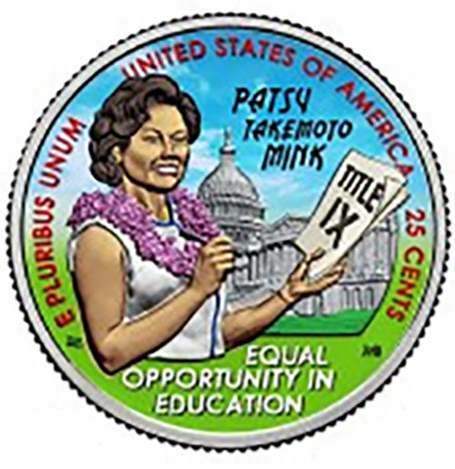 2024 Colorize, Gold Plated, Birth Year Sets, and Christmas Ornament American Women Quarter Hon. Patsy Takemoto Mink