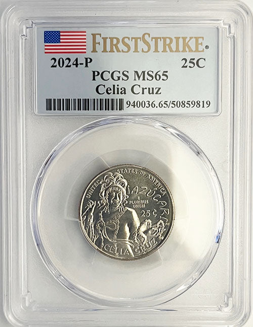 2024 PCGS Certified American Women Quarter Celia Cruz First Strike Label