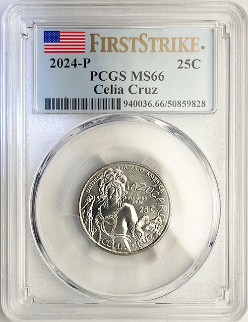 2024 PCGS Certified American Women Quarter Celia Cruz First Strike Label