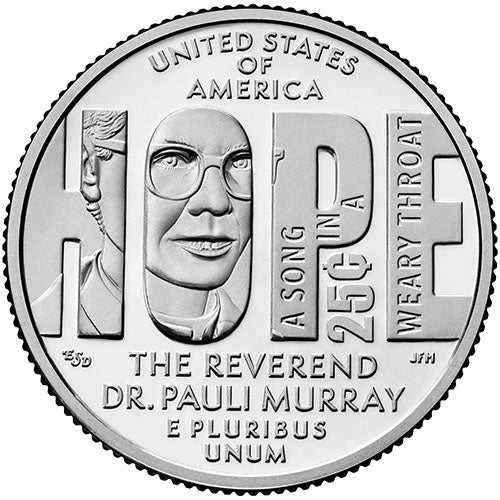 2024 BU & Proof American Women Quarter Rev. Dr. Pauli Murray
