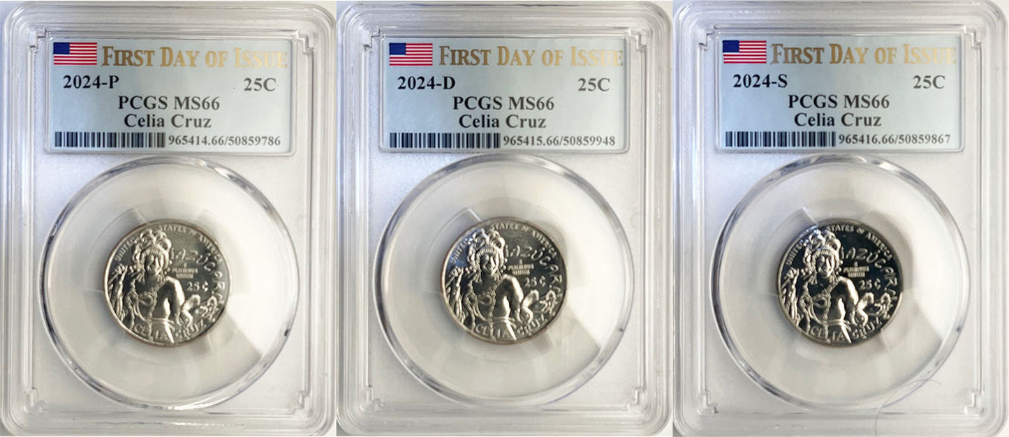 2024 PCGS BU Certified American Women Quarter Sets First Day of Issue Label