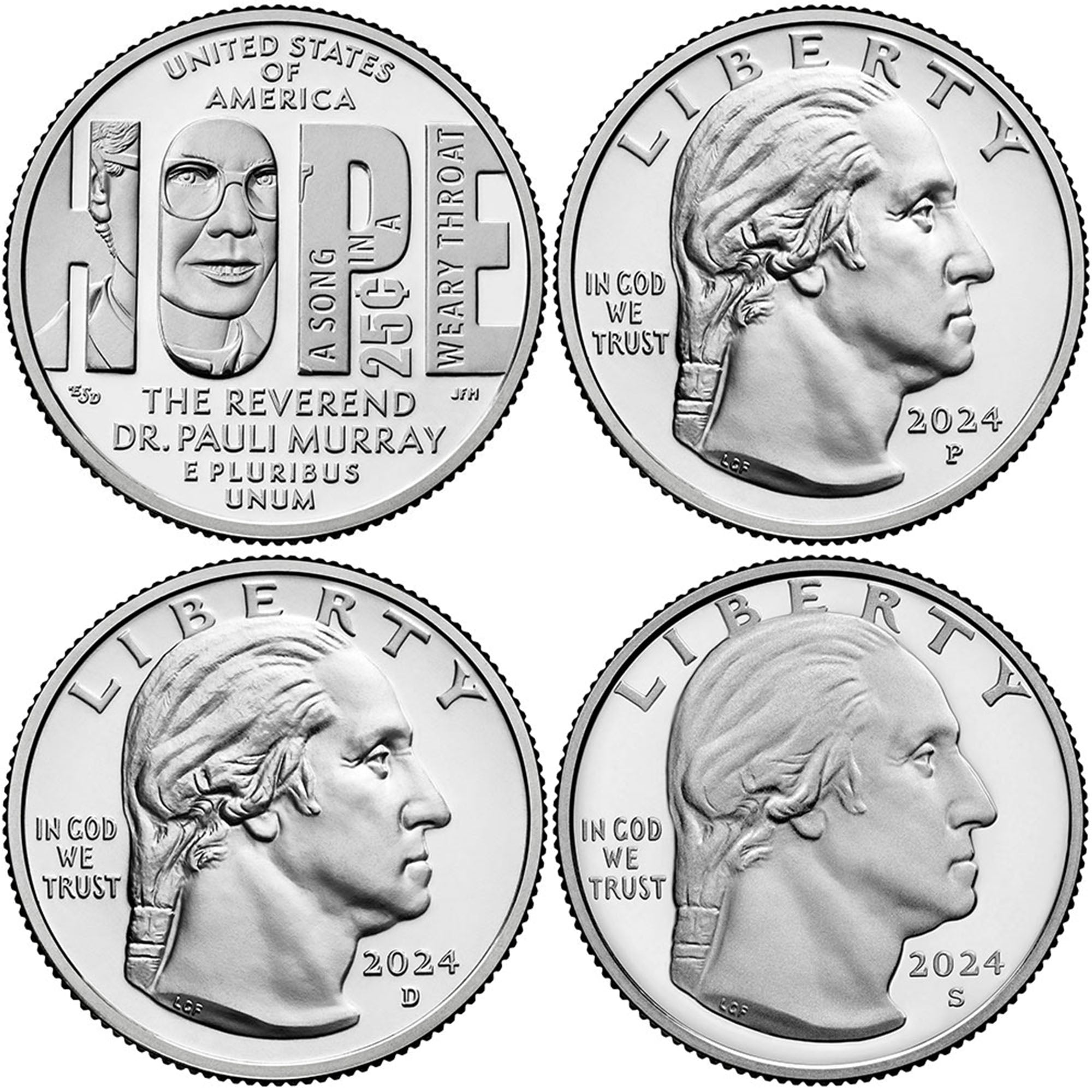 2024 BU & Proof American Women Quarter Rev. Dr. Pauli Murray ... - One ...