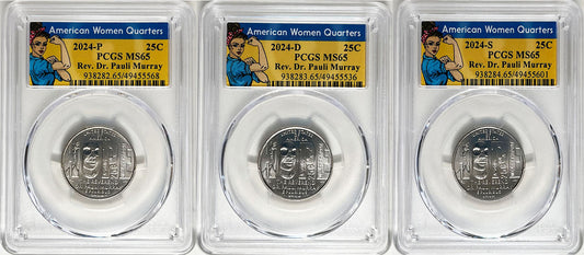 2024 PCGS BU Certified American Women Quarter Sets Rosie Label