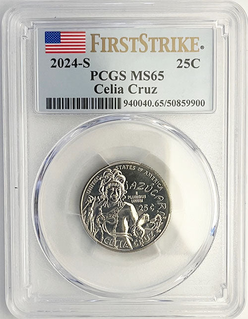 2024 PCGS Certified American Women Quarter Celia Cruz First Strike Label