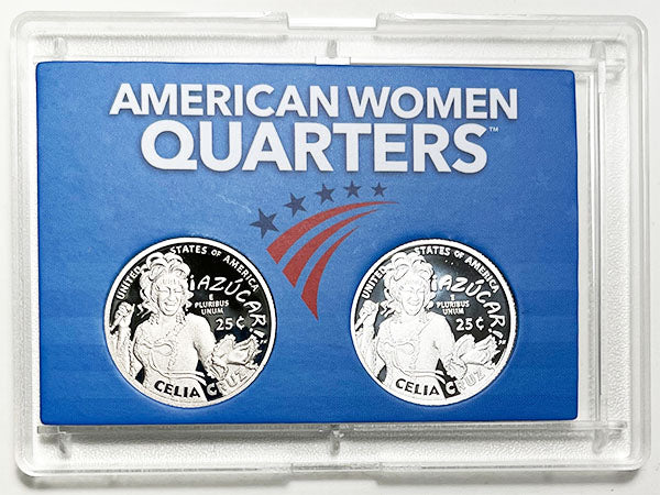 2022 - 25 S Clad and Silver Proof American Women Quarters in 2 by 3 Frosty Case