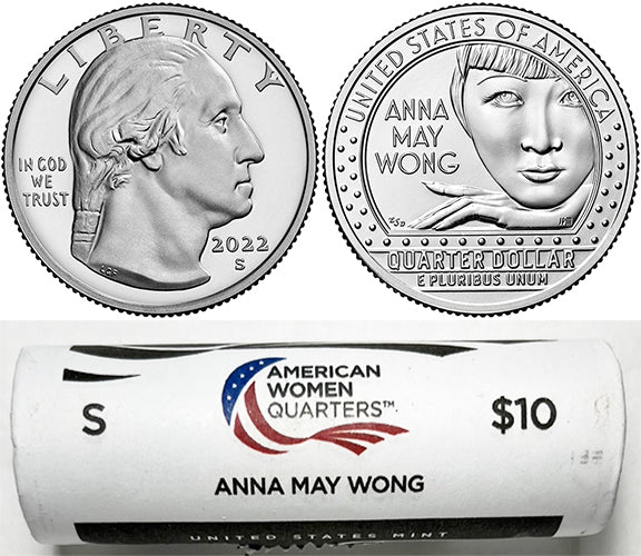 2022 - 25 American Women Quarter S Mint Wrapped Rolls