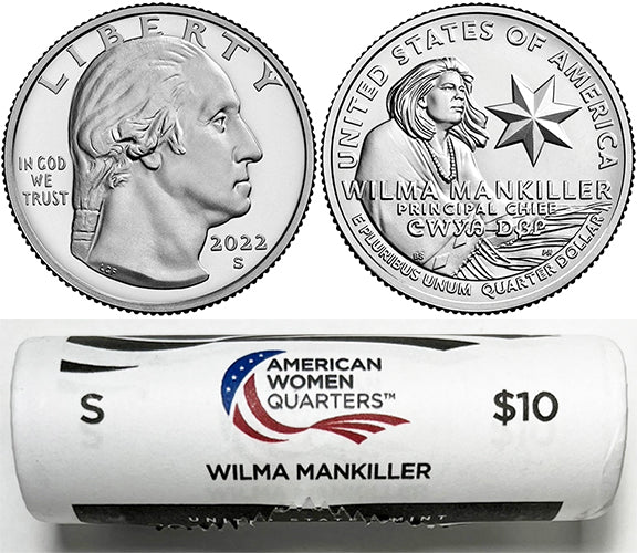 2022 - 25 S Mint American Women Quarter United States Mint Wrapped Rolls