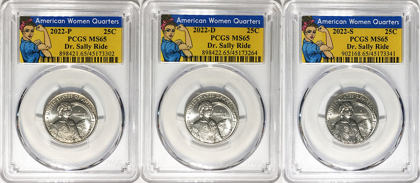 2022 PCGS BU Certified American Women Quarter Sets Rosie Label