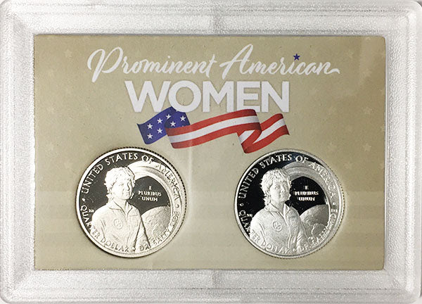 2022 - 25 S Clad and Silver Proof American Women Quarters in 2 by 3 Frosty Case