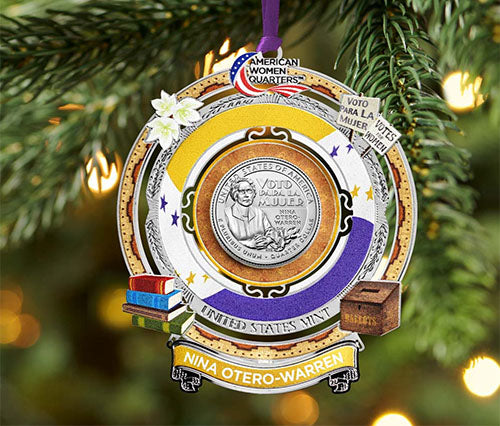 2022 Colorize, Gold Plated, Birth Year Sets, and Christmas Ornament American Women Quarter Nina Otero-Warren