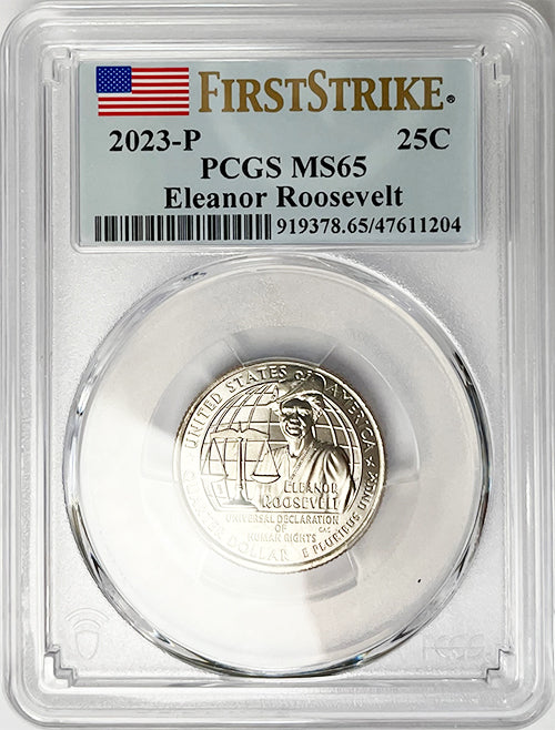 2023 PCGS Certified American Women Quarter Eleanor Roosevelt